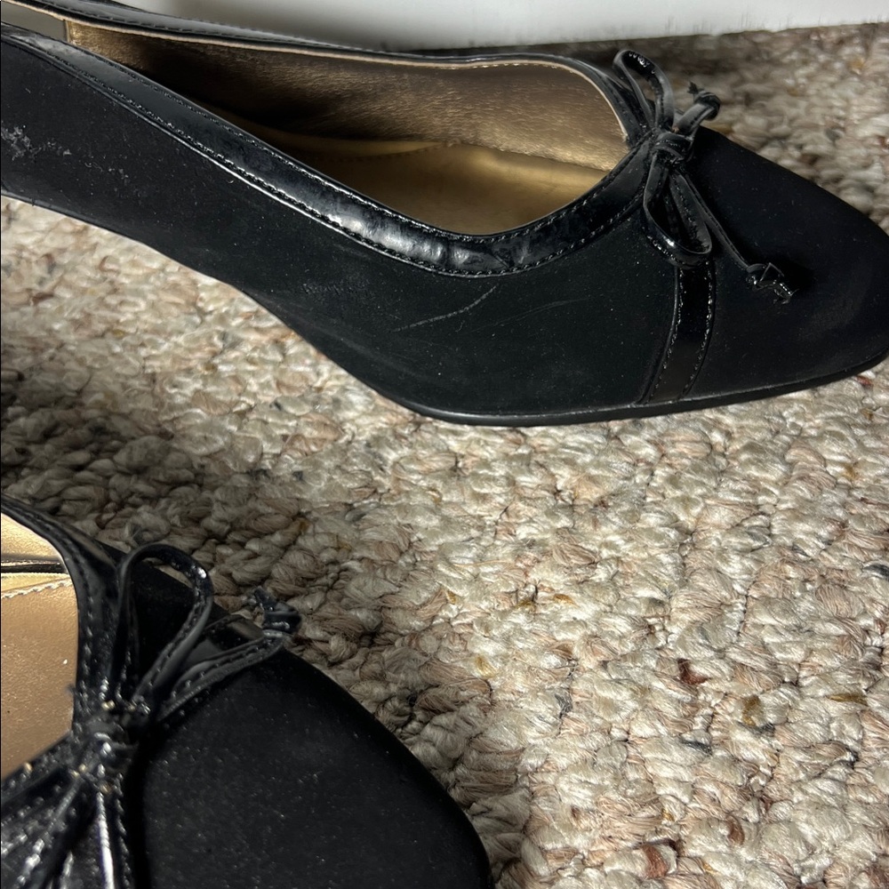 Soft Style Hush Puppies Corina black  3 inch heels size 9EW - Picture 9 of 12
